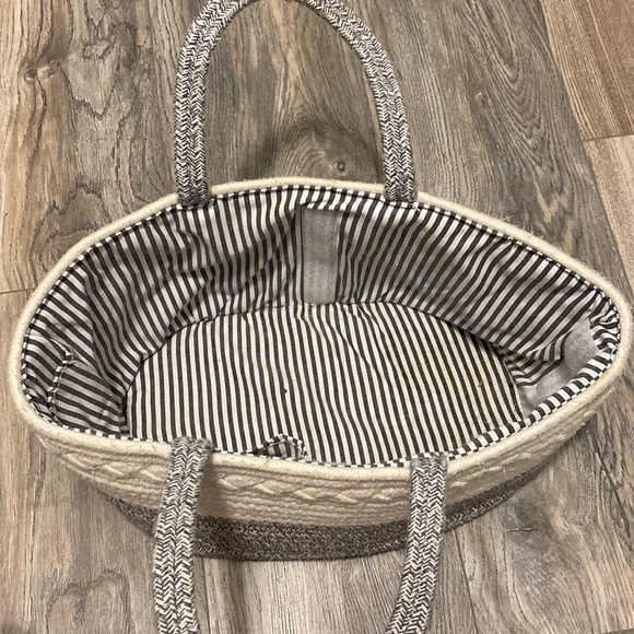 Gray & Cream Basket/Diaper Caddy - Picture 4 of 5